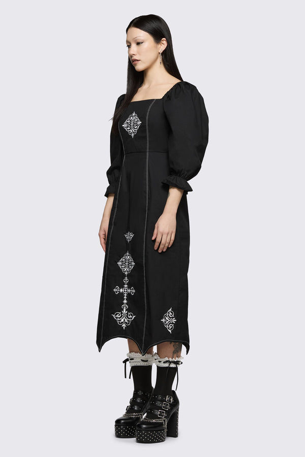 Black Friday - Sunday Motif Dress - black
