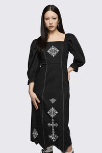 Black Friday - Sunday Motif Dress - black