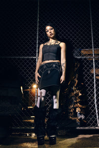 Black Friday - Goth Bat Skort - black