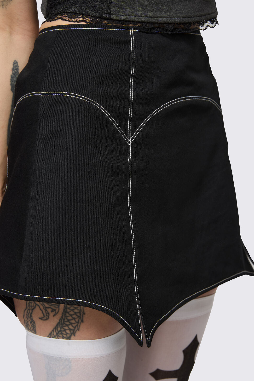 Black Friday - Goth Bat Skort - black