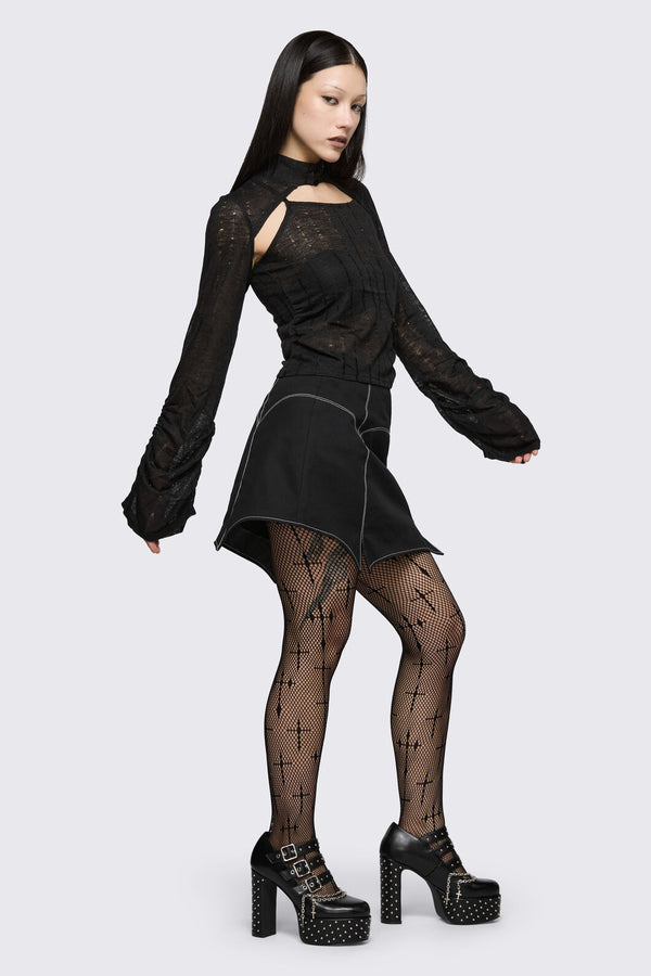 Black Friday - Minister Knit Sleeve Tank - black