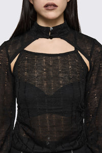 Black Friday - Minister Knit Sleeve Tank - black