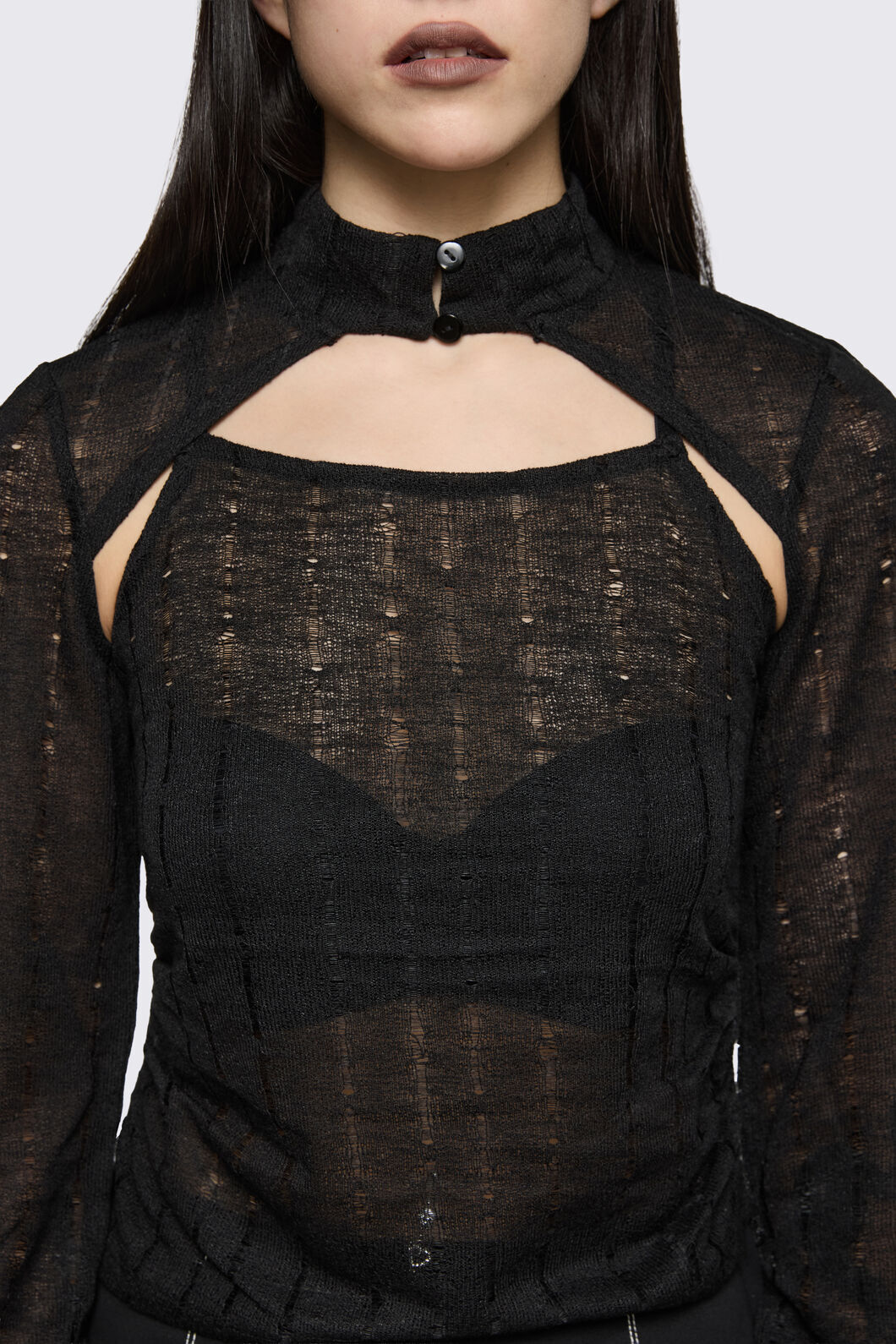 Black Friday - Minister Knit Sleeve Tank - black