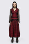 Black Friday - Sunday Lace Top - black-red