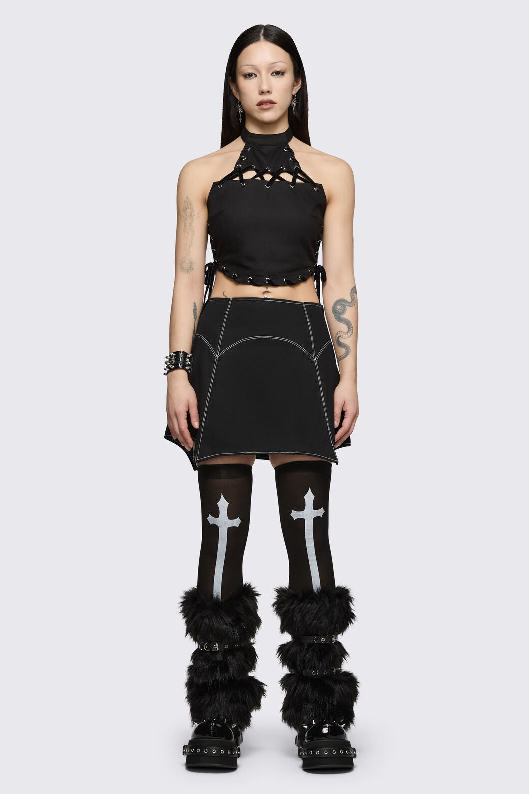 Black Friday - Ascend Halter Top - black