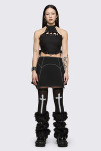Black Friday - Ascend Halter Top - black