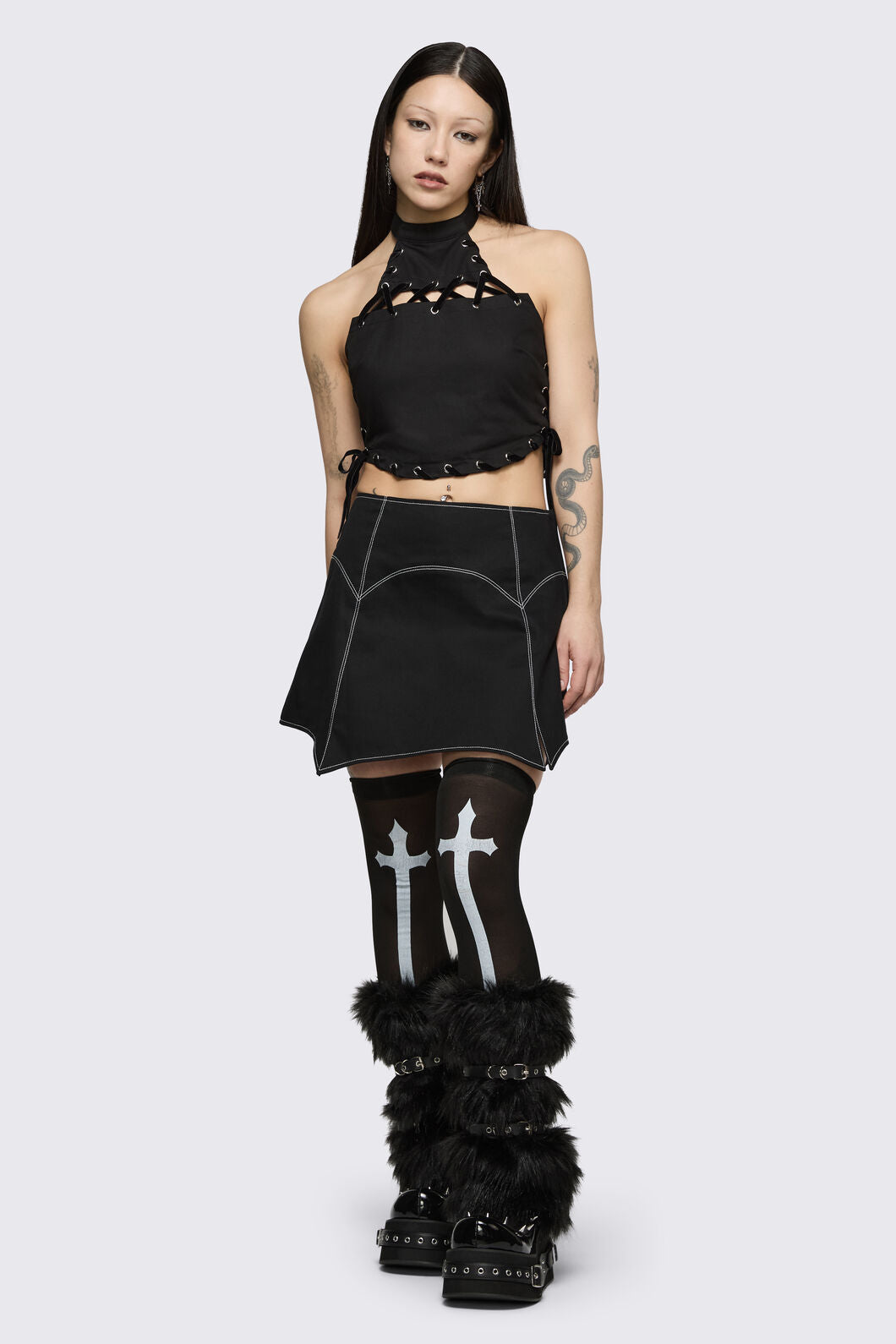 Black Friday - Ascend Halter Top - black