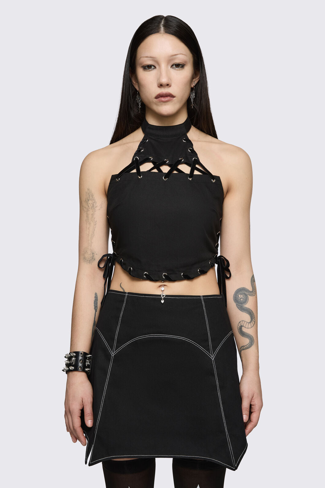 Black Friday - Ascend Halter Top - black