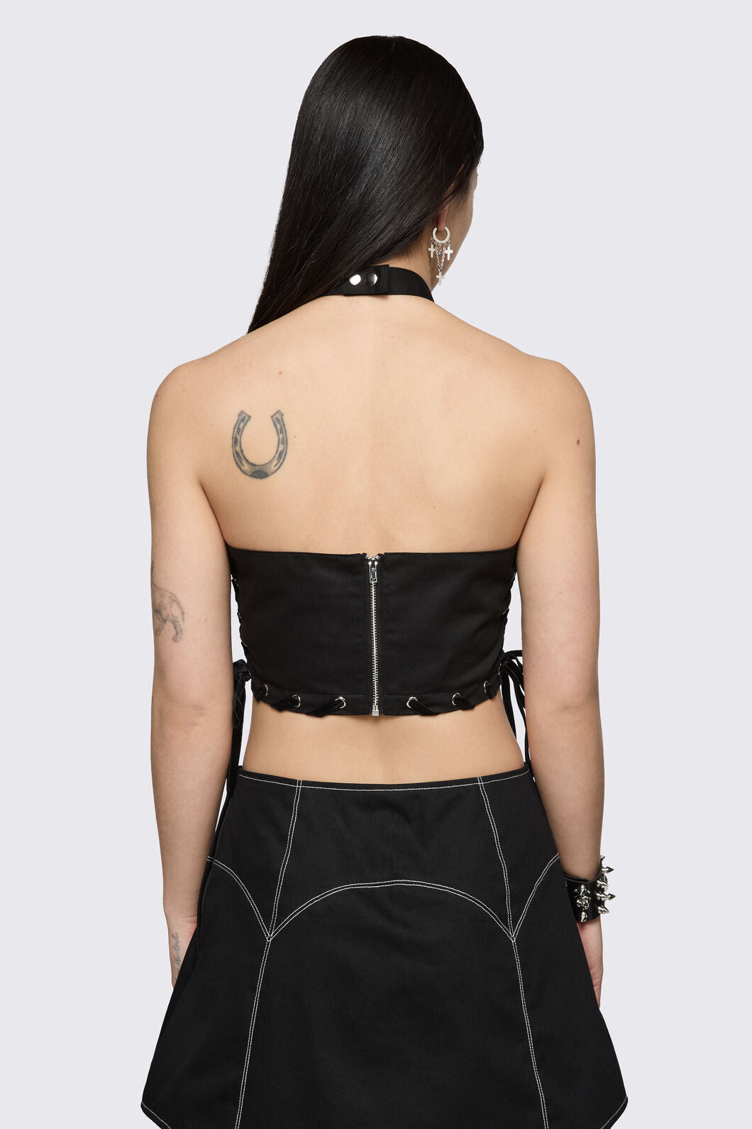 Black Friday - Ascend Halter Top - black