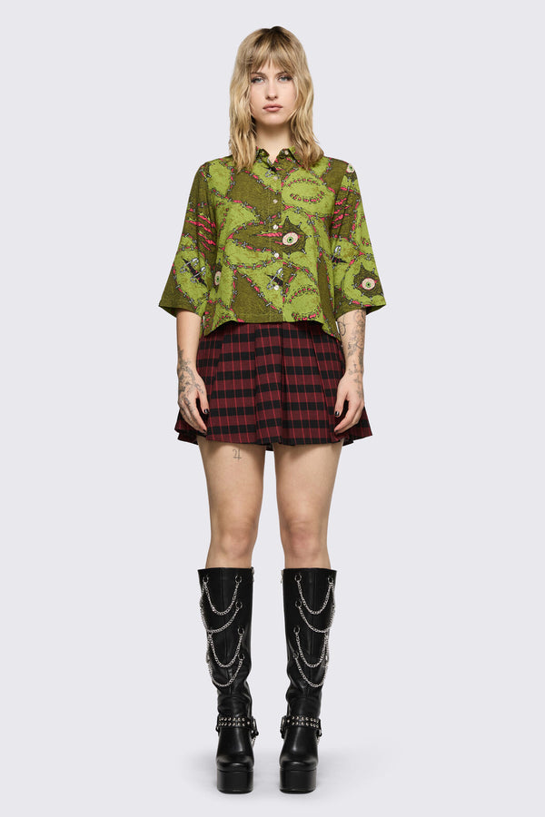 Black Friday - Decay Blouse - olive