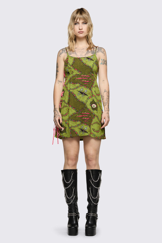 Black Friday - Decay Dress - olive
