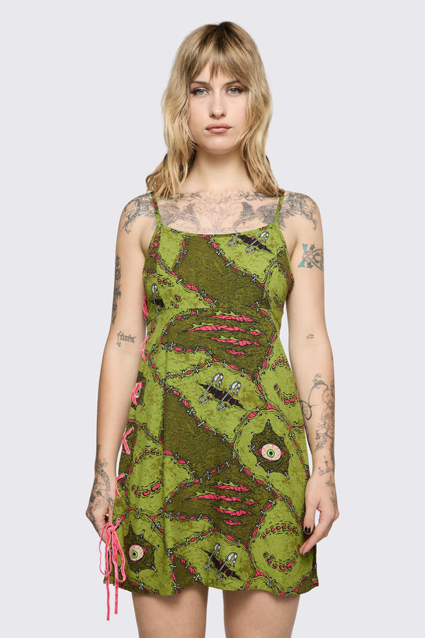 Black Friday - Decay Dress - olive