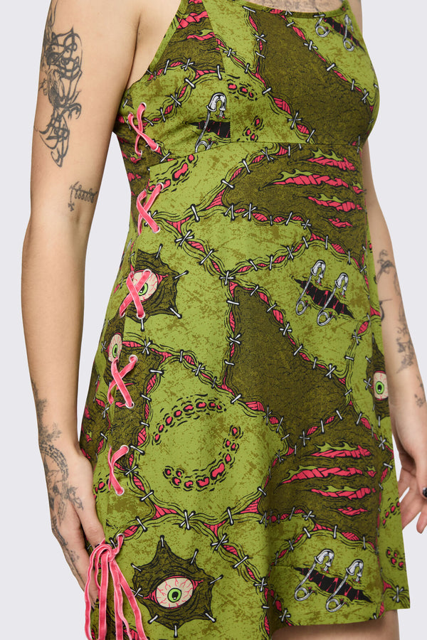Black Friday - Decay Dress - olive