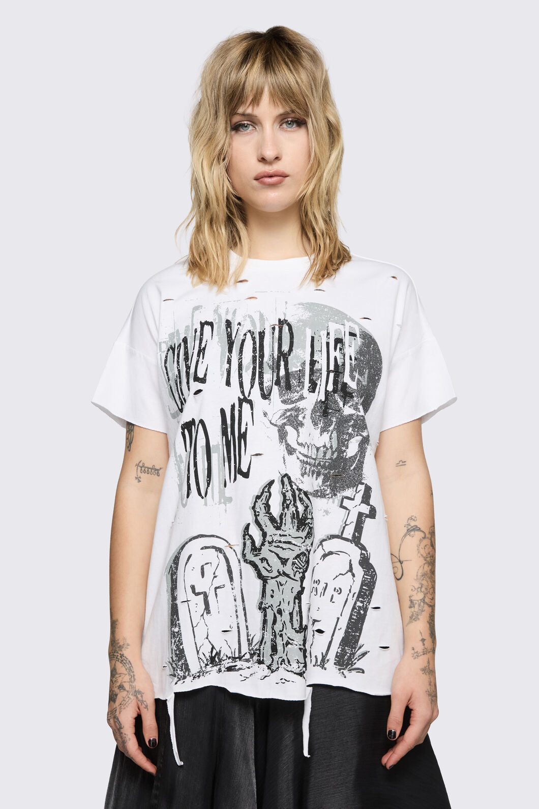 Black Friday - Decay Tee - white