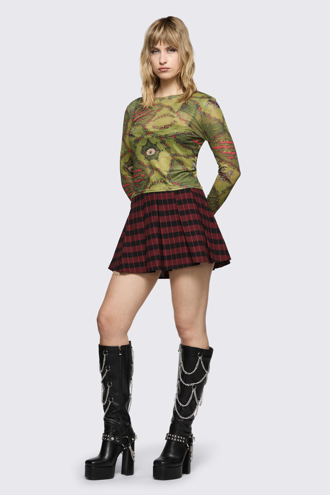 Black Friday - Living Tartan Skirt - multi