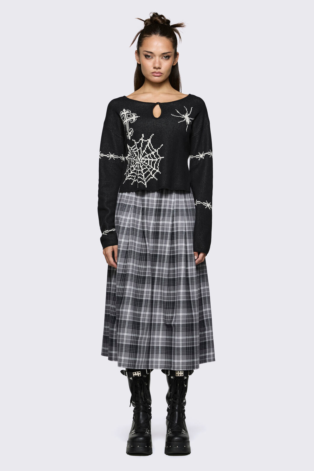 Black Friday - Spritely Graphic Knit Jumper - black