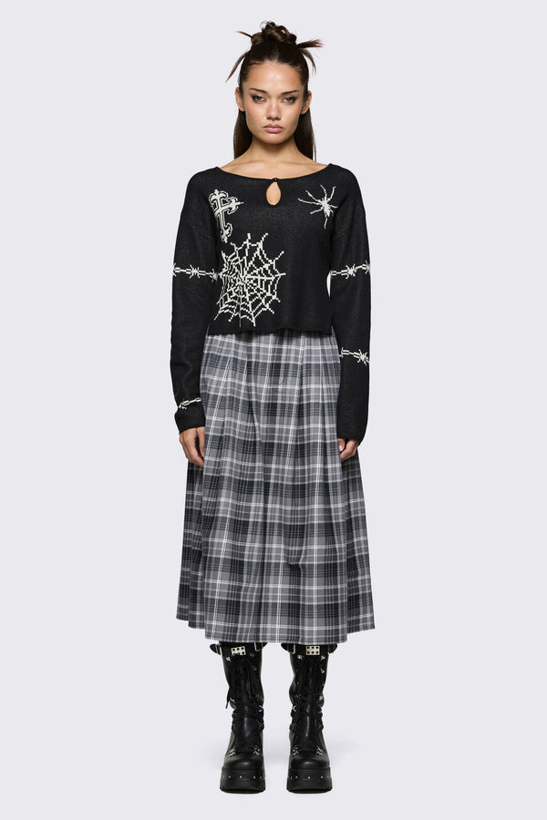 Black Friday - Spritely Graphic Knit Jumper - black