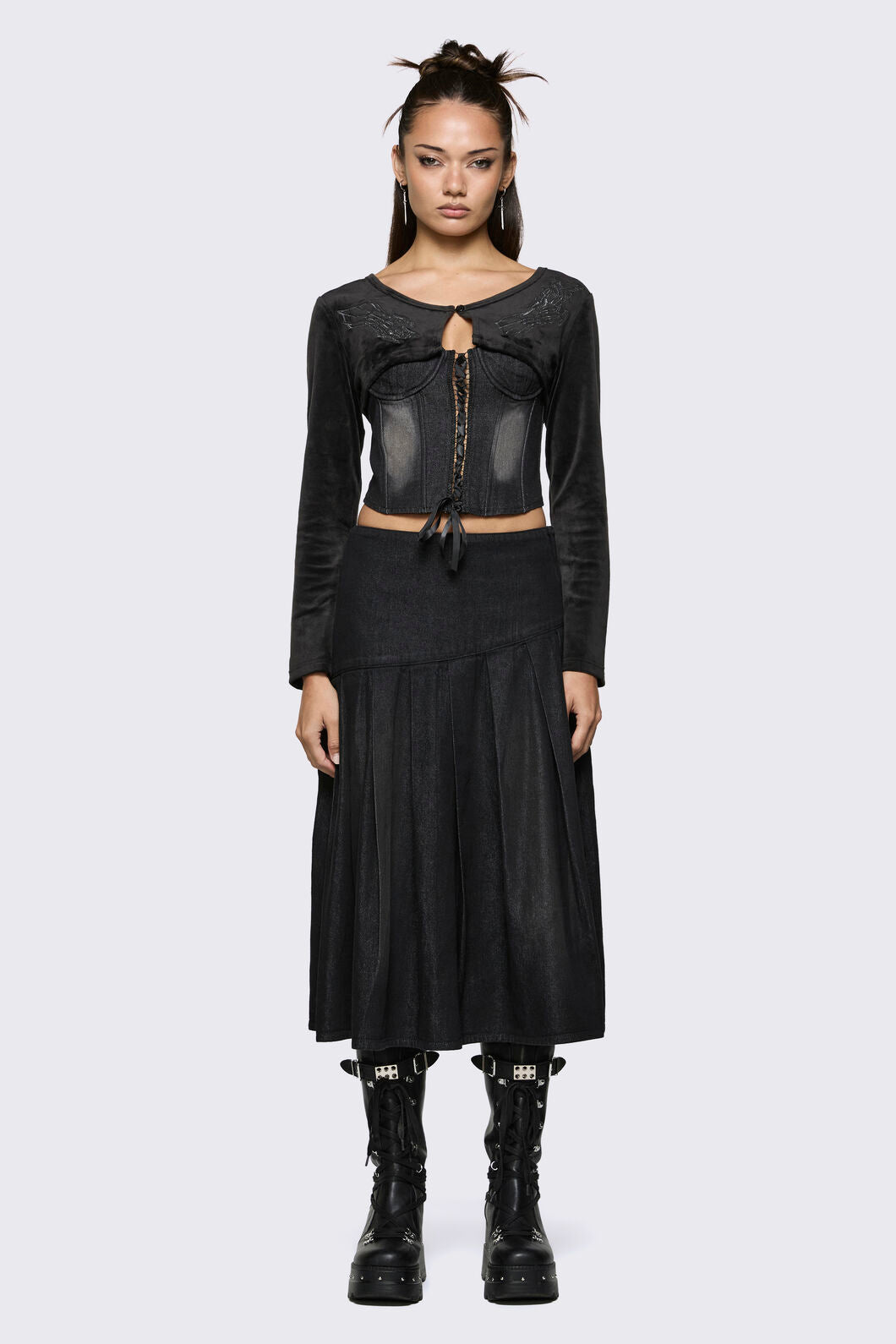 Black Friday - Lance Velour Layering Sleeves - black