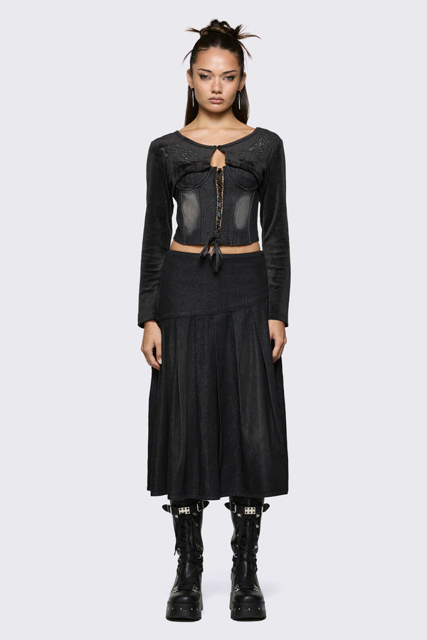 Black Friday - Lance Velour Layering Sleeves - black