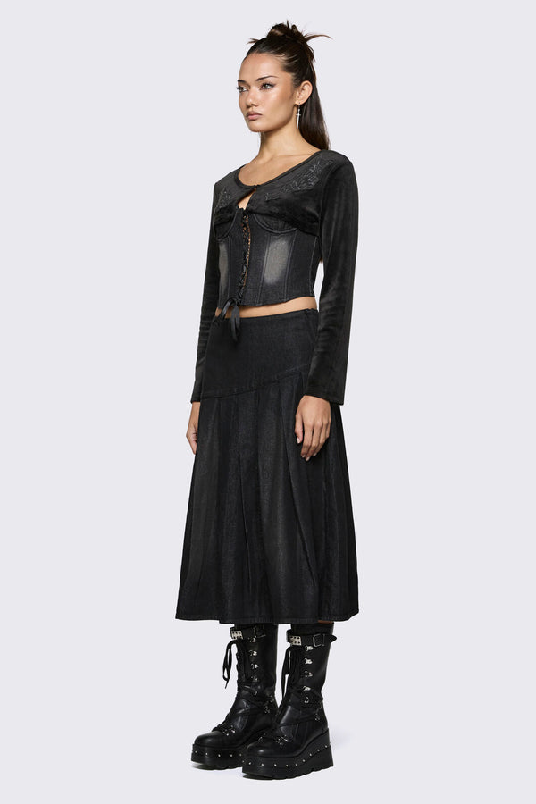Black Friday - Lance Velour Layering Sleeves - black