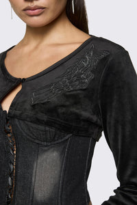 Black Friday - Lance Velour Layering Sleeves - black