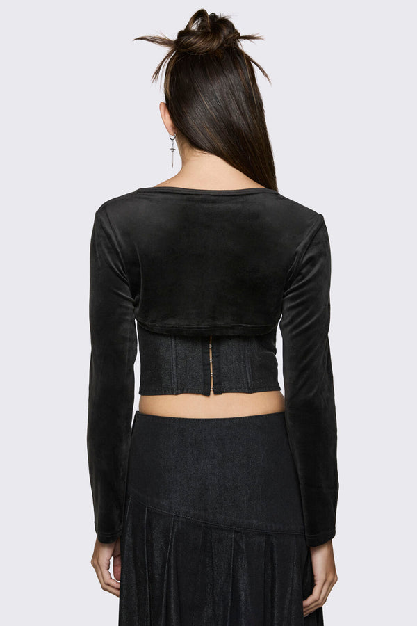 Black Friday - Lance Velour Layering Sleeves - black