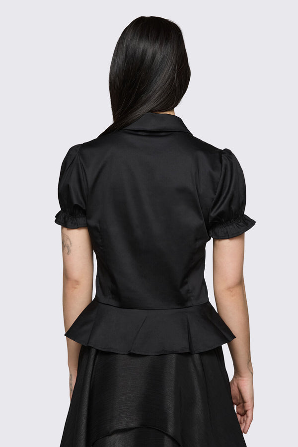Black Friday - Mythical Peplum Blouse  - black