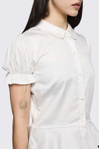 Black Friday - Mythical Peplum Blouse  - white