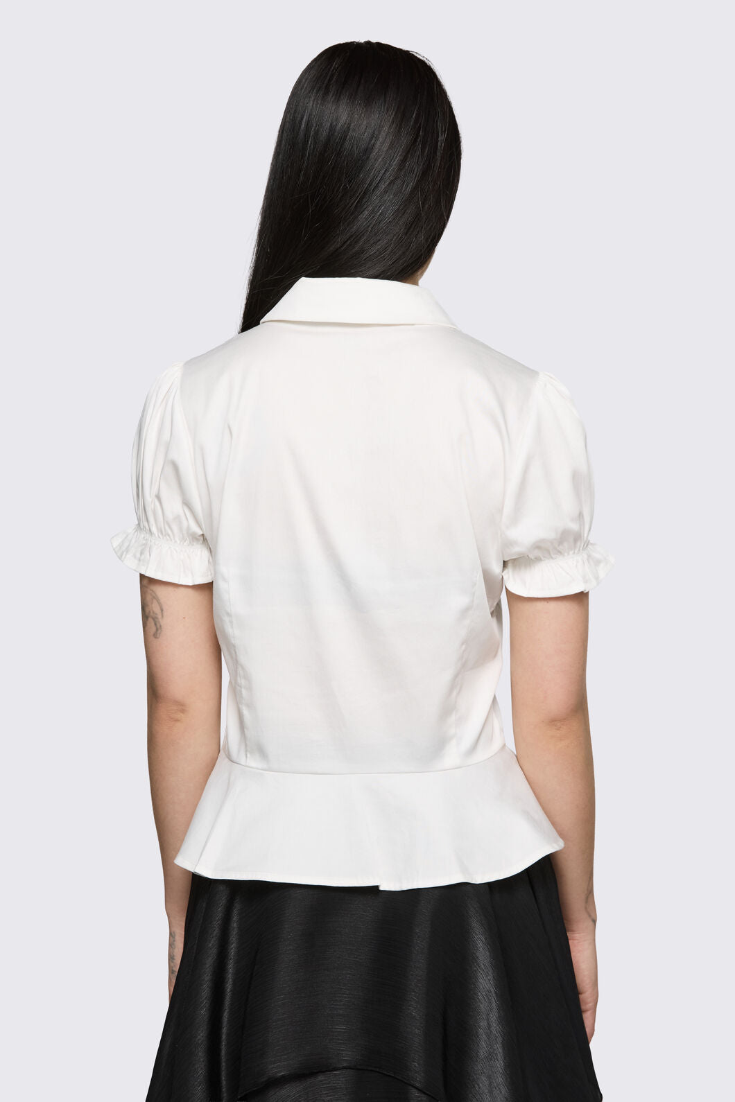 Black Friday - Mythical Peplum Blouse  - white