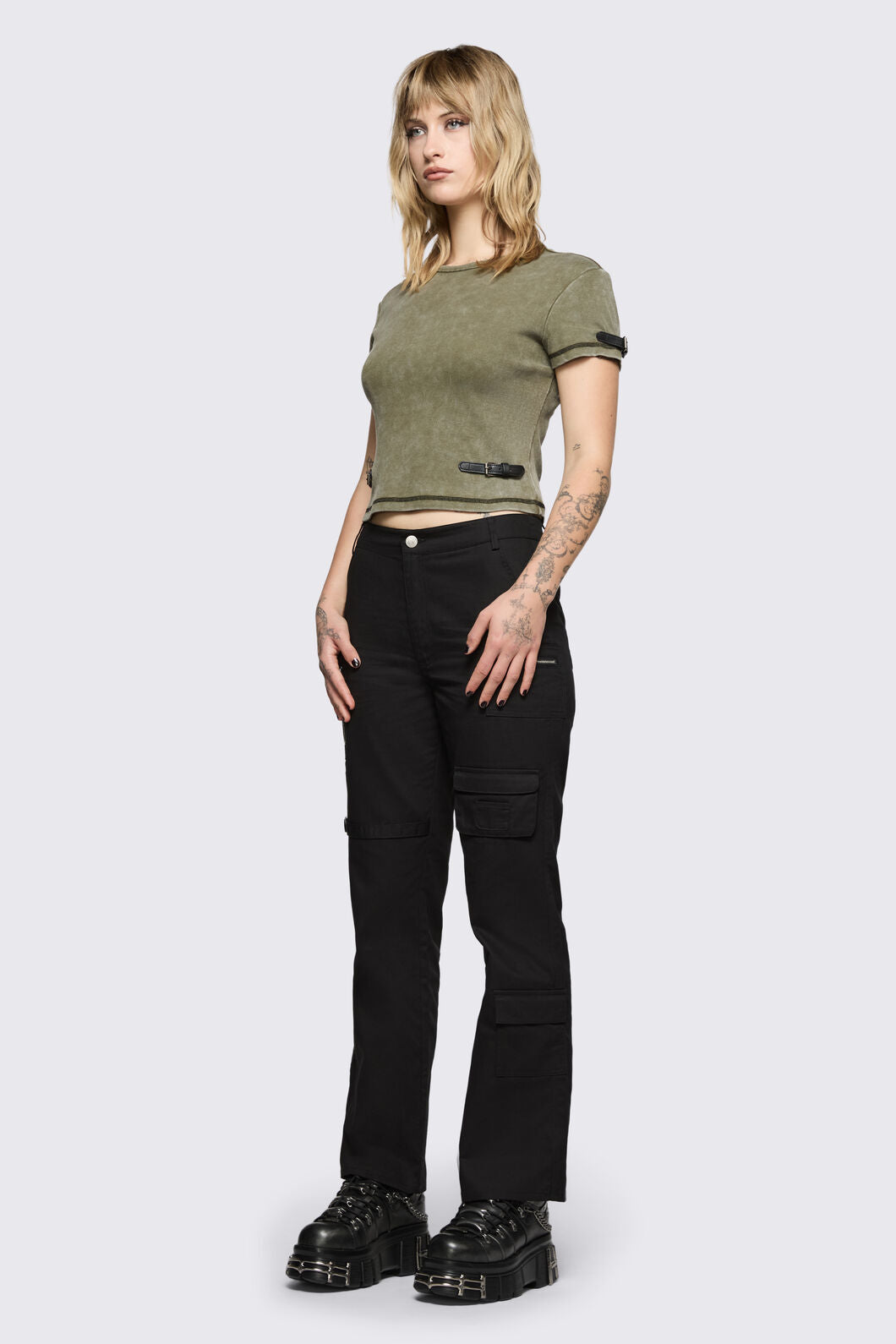 Black Friday - Basic Goth Utility Cargo Pant - black
