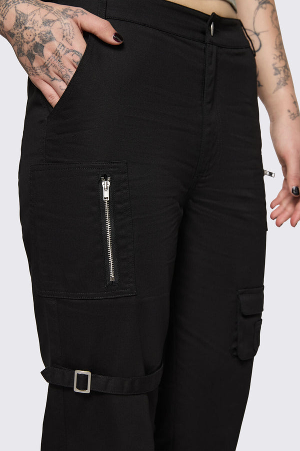 Black Friday - Basic Goth Utility Cargo Pant - black