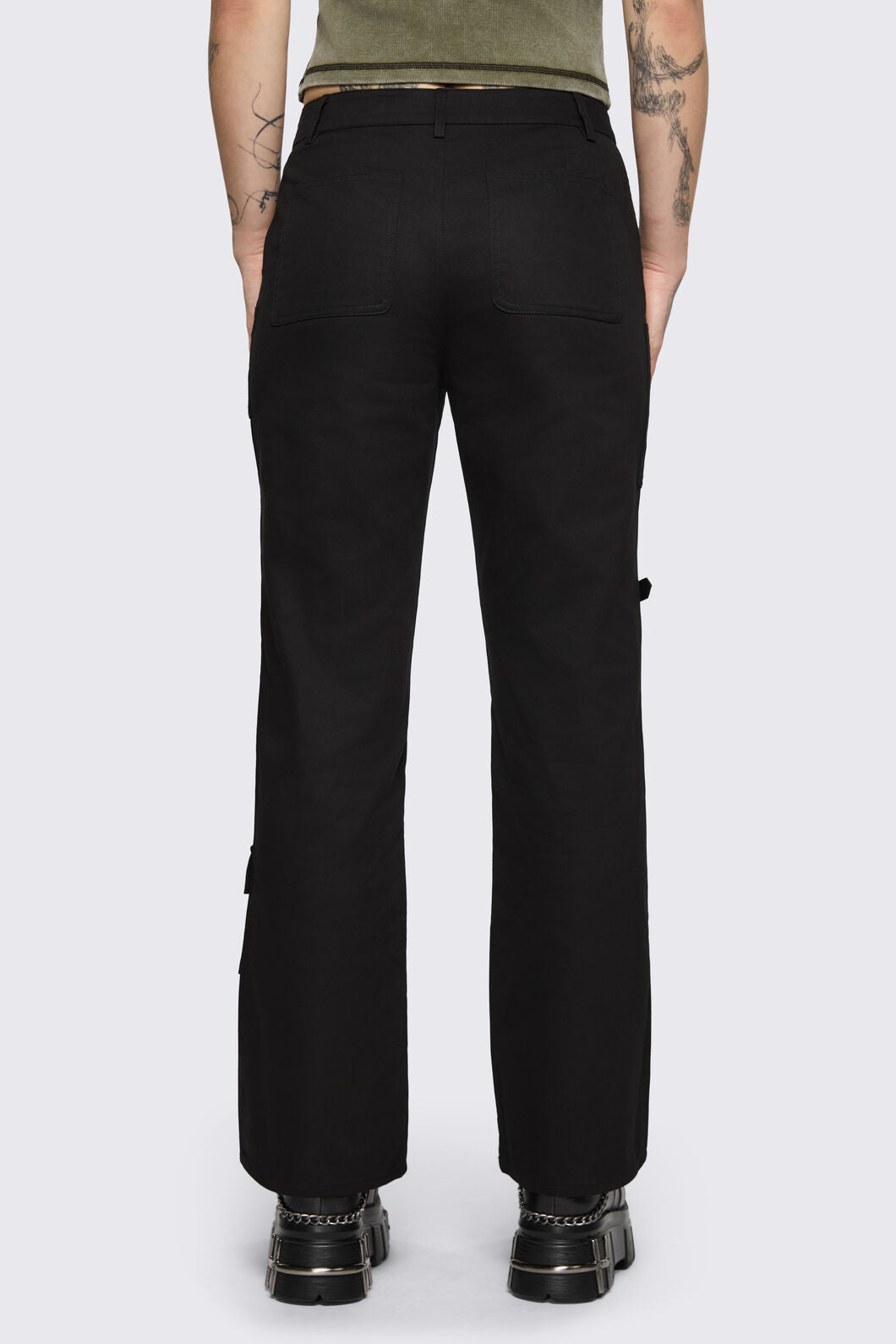 Black Friday - Basic Goth Utility Cargo Pant - black