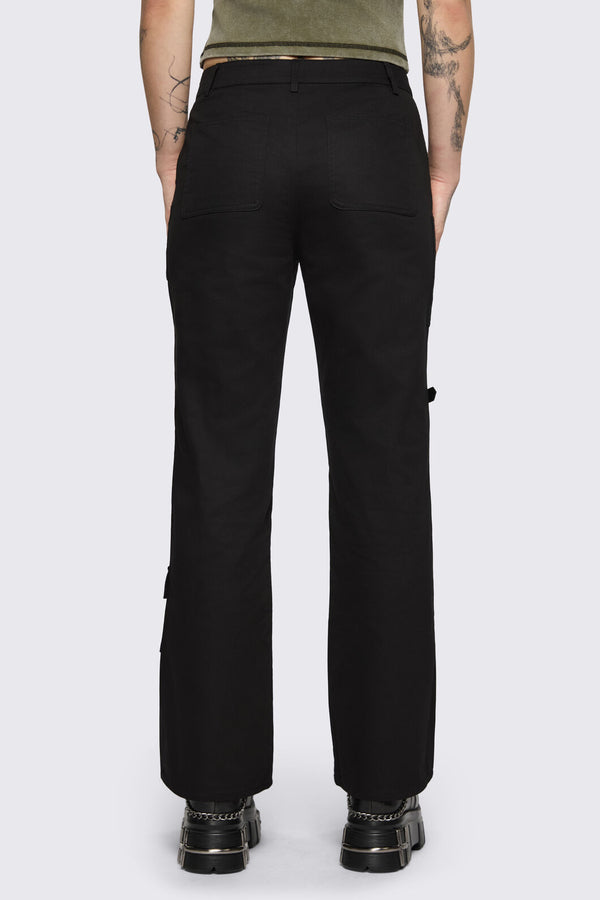 Black Friday - Basic Goth Utility Cargo Pant - black