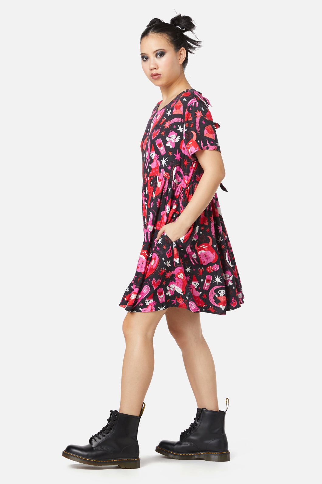 Dangerfield - Devil Dance Party Dress - black