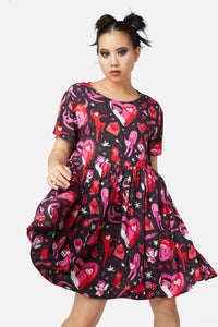 Dangerfield - Devil Dance Party Dress - black