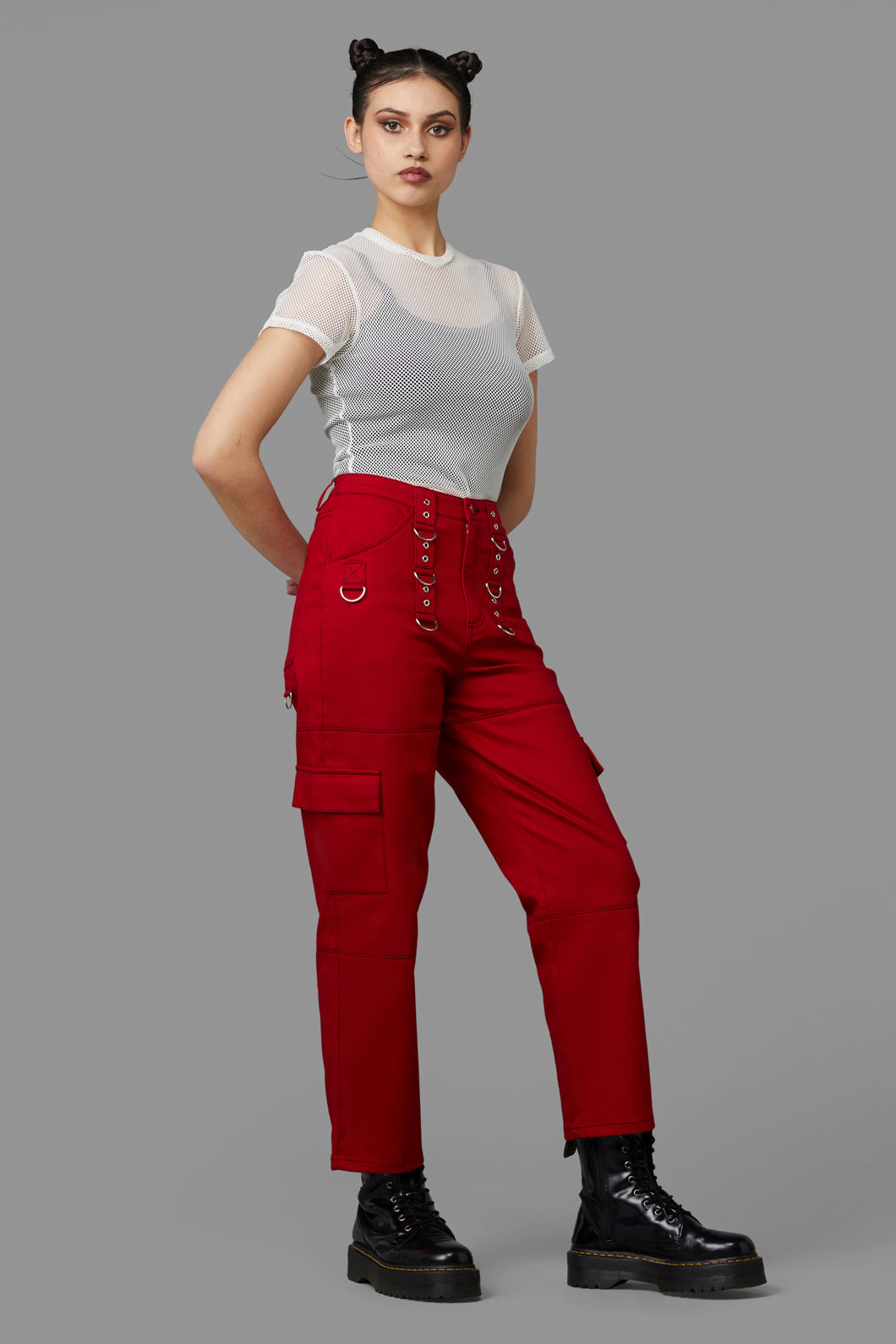 Black Friday - Occultist Cargo Pant - red