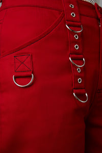 Black Friday - Occultist Cargo Pant - red