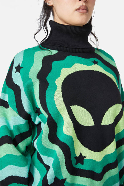 Black Friday - Alien Knit - black-green