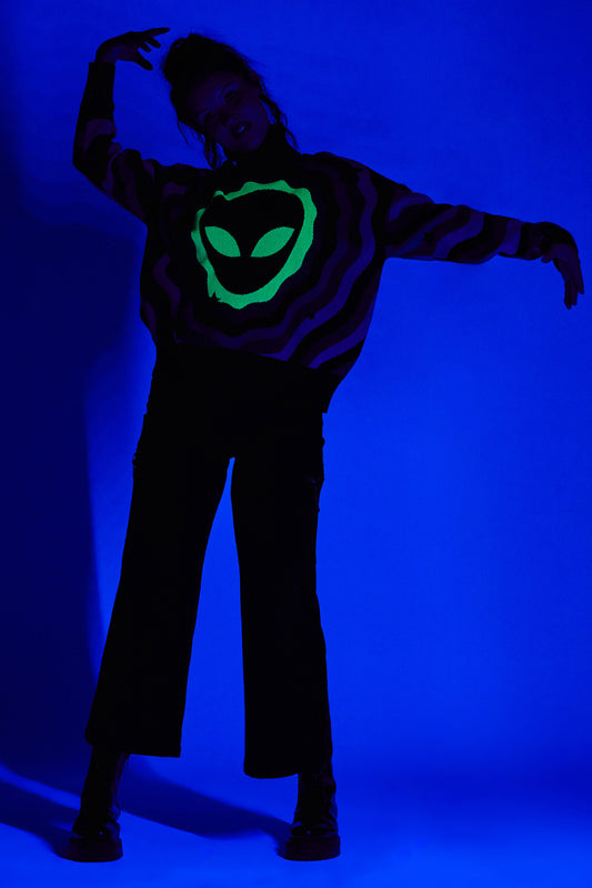 Black Friday - Alien Knit - black-green