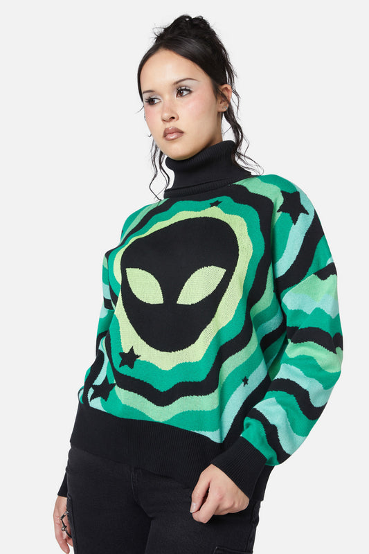 Black Friday - Alien Knit - black-green