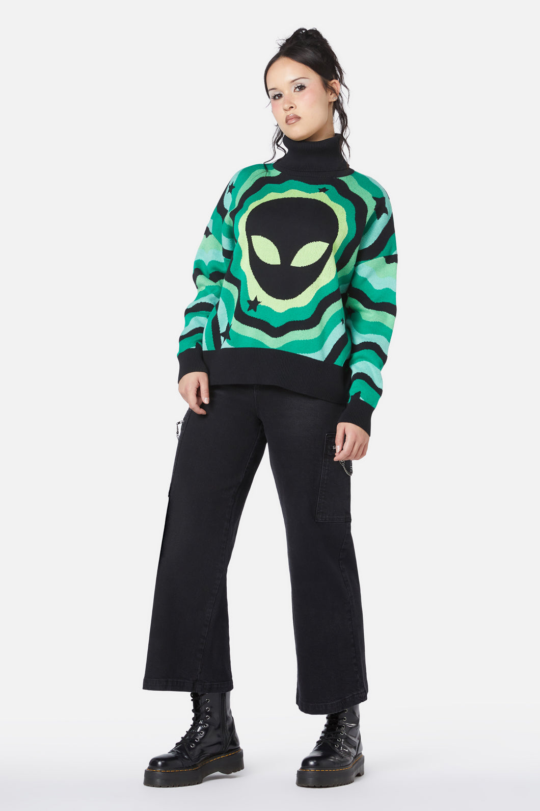 Black Friday - Alien Knit - black-green