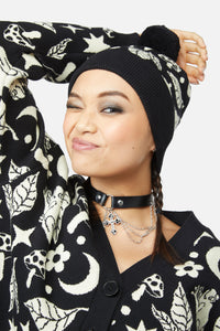 Black Friday - Woodland Frog Beanie - black