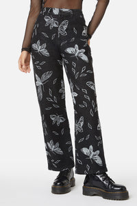 Black Friday - Larvae Flocked Pant - black