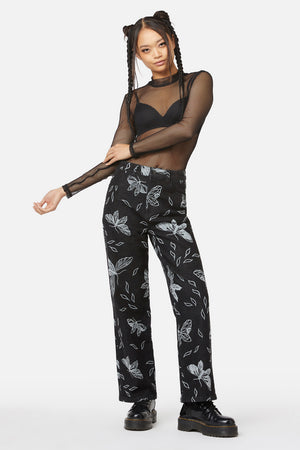 Black Friday - Larvae Flocked Pant - black
