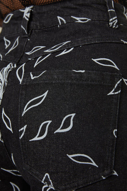 Black Friday - Larvae Flocked Pant - black