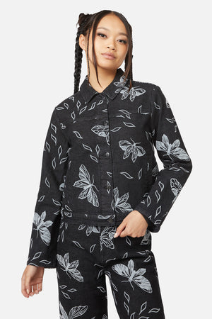 Black Friday - Larvae Flocked Jacket - black