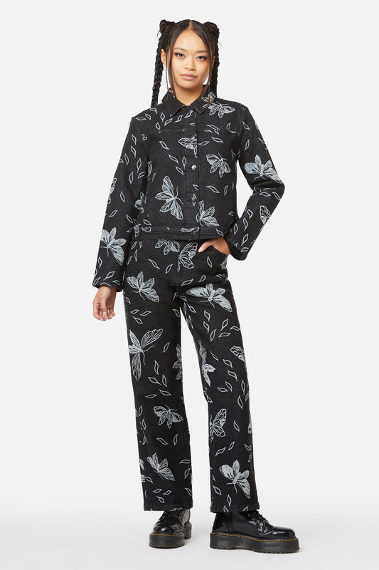 Black Friday - Larvae Flocked Jacket - black