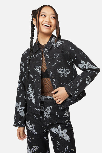 Black Friday - Larvae Flocked Jacket - black