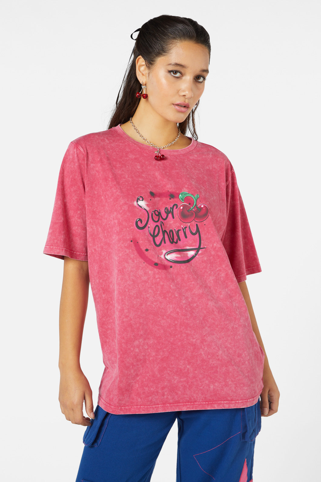 Black Friday - Airbrush Sour Cherry Tee - pink