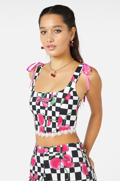 Black Friday - Super Psycho Corset - black-white
